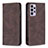 Coque Portefeuille Livre Cuir Etui Clapet B15F pour Samsung Galaxy A73 5G Marron