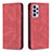 Coque Portefeuille Livre Cuir Etui Clapet B15F pour Samsung Galaxy A73 5G Rouge