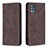 Coque Portefeuille Livre Cuir Etui Clapet B15F pour Samsung Galaxy M40S Marron