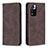 Coque Portefeuille Livre Cuir Etui Clapet B15F pour Xiaomi Mi 11i 5G (2022) Marron