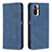 Coque Portefeuille Livre Cuir Etui Clapet B15F pour Xiaomi Poco M5S Bleu