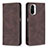 Coque Portefeuille Livre Cuir Etui Clapet B15F pour Xiaomi Redmi K40 Pro 5G Marron