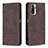 Coque Portefeuille Livre Cuir Etui Clapet B15F pour Xiaomi Redmi Note 10 4G Marron