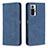 Coque Portefeuille Livre Cuir Etui Clapet B15F pour Xiaomi Redmi Note 10 Pro 4G Bleu