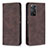 Coque Portefeuille Livre Cuir Etui Clapet B15F pour Xiaomi Redmi Note 11 Pro 4G Marron