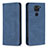 Coque Portefeuille Livre Cuir Etui Clapet B15F pour Xiaomi Redmi Note 9 Bleu