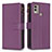 Coque Portefeuille Livre Cuir Etui Clapet B16F pour Nokia C22 Violet