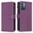 Coque Portefeuille Livre Cuir Etui Clapet B16F pour Nokia G11 Violet