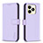 Coque Portefeuille Livre Cuir Etui Clapet B16F pour Realme C51 Violet Clair