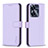 Coque Portefeuille Livre Cuir Etui Clapet B16F pour Realme C55 Violet Clair