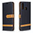 Coque Portefeuille Livre Cuir Etui Clapet B16F pour Samsung Galaxy A20s Noir