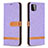 Coque Portefeuille Livre Cuir Etui Clapet B16F pour Samsung Galaxy A22 5G Violet Clair