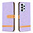 Coque Portefeuille Livre Cuir Etui Clapet B16F pour Samsung Galaxy A23 4G Violet Clair