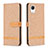 Coque Portefeuille Livre Cuir Etui Clapet B16F pour Samsung Galaxy A23e 5G Or