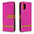Coque Portefeuille Livre Cuir Etui Clapet B16F pour Samsung Galaxy A31 Rose Rouge
