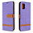 Coque Portefeuille Livre Cuir Etui Clapet B16F pour Samsung Galaxy A31 Violet Clair