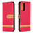 Coque Portefeuille Livre Cuir Etui Clapet B16F pour Samsung Galaxy A52s 5G Rouge