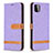 Coque Portefeuille Livre Cuir Etui Clapet B16F pour Samsung Galaxy F42 5G Violet Clair