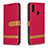 Coque Portefeuille Livre Cuir Etui Clapet B16F pour Samsung Galaxy M01s Rouge