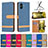 Coque Portefeuille Livre Cuir Etui Clapet B16F pour Samsung Galaxy M04 Petit