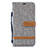 Coque Portefeuille Livre Cuir Etui Clapet B16F pour Samsung Galaxy M20 Gris