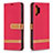 Coque Portefeuille Livre Cuir Etui Clapet B16F pour Samsung Galaxy M32 5G Rouge