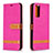 Coque Portefeuille Livre Cuir Etui Clapet B16F pour Samsung Galaxy S20 FE 4G Rose Rouge