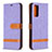 Coque Portefeuille Livre Cuir Etui Clapet B16F pour Samsung Galaxy S20 FE 4G Violet Clair