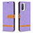 Coque Portefeuille Livre Cuir Etui Clapet B16F pour Xiaomi Poco F3 5G Violet Clair