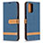 Coque Portefeuille Livre Cuir Etui Clapet B16F pour Xiaomi Poco M5S Bleu Royal