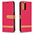 Coque Portefeuille Livre Cuir Etui Clapet B16F pour Xiaomi Poco M5S Rouge