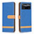 Coque Portefeuille Livre Cuir Etui Clapet B16F pour Xiaomi Poco X4 Pro 5G Bleu