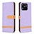 Coque Portefeuille Livre Cuir Etui Clapet B16F pour Xiaomi Redmi 10 India Violet Clair