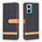 Coque Portefeuille Livre Cuir Etui Clapet B16F pour Xiaomi Redmi 11 Prime 5G Noir