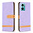 Coque Portefeuille Livre Cuir Etui Clapet B16F pour Xiaomi Redmi 11 Prime 5G Violet Clair