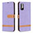 Coque Portefeuille Livre Cuir Etui Clapet B16F pour Xiaomi Redmi Note 10T 5G Violet Clair