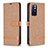 Coque Portefeuille Livre Cuir Etui Clapet B16F pour Xiaomi Redmi Note 11 5G Or