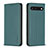 Coque Portefeuille Livre Cuir Etui Clapet B17F pour Google Pixel 7 5G Vert