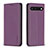 Coque Portefeuille Livre Cuir Etui Clapet B17F pour Google Pixel 7 5G Violet