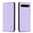 Coque Portefeuille Livre Cuir Etui Clapet B17F pour Google Pixel 7 5G Violet Clair