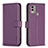 Coque Portefeuille Livre Cuir Etui Clapet B17F pour Nokia C22 Violet