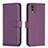 Coque Portefeuille Livre Cuir Etui Clapet B17F pour Nokia C32 Violet