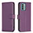 Coque Portefeuille Livre Cuir Etui Clapet B17F pour Nokia G22 Violet