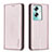 Coque Portefeuille Livre Cuir Etui Clapet B17F pour Oppo A2 5G Or Rose