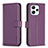 Coque Portefeuille Livre Cuir Etui Clapet B17F pour Xiaomi Redmi 12 4G Violet