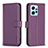 Coque Portefeuille Livre Cuir Etui Clapet B17F pour Xiaomi Redmi Note 12 4G Violet