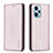 Coque Portefeuille Livre Cuir Etui Clapet B17F pour Xiaomi Redmi Note 12 Turbo 5G Or Rose