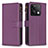 Coque Portefeuille Livre Cuir Etui Clapet B17F pour Xiaomi Redmi Note 13 5G Violet