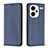 Coque Portefeuille Livre Cuir Etui Clapet B17F pour Xiaomi Redmi Note 13 Pro+ Plus 5G Bleu