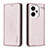 Coque Portefeuille Livre Cuir Etui Clapet B17F pour Xiaomi Redmi Note 13 Pro+ Plus 5G Or Rose